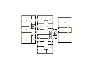 Vakantiehuis Åsted Grondplan 4