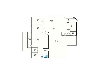Vakantiehuis Harboøre Grondplan 58