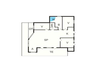 Vakantiehuis Ansager Grondplan 4