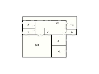 Vakantiehuis Saltum Grondplan 24