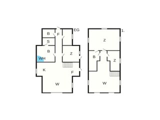 Vakantiehuis Vorupør Grondplan 36