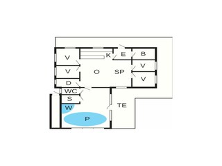 Ferienhaus Hou Grundriss 27