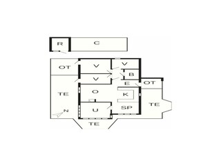 Vakantiehuis Fjellerup Strand Grondplan 21