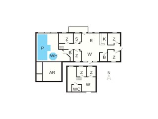 Vakantiehuis Løgstør Grondplan 3