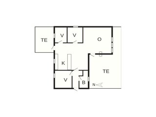 Ferienhaus Løkken Grundriss 2