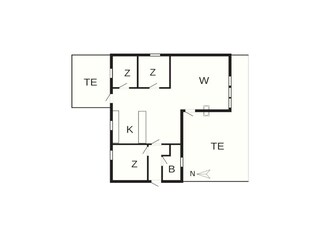 Ferienhaus Løkken Grundriss 3