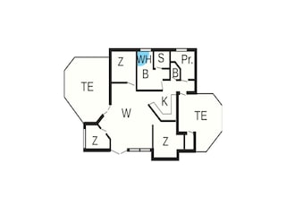 Vakantiehuis Bork Havn Grondplan 42