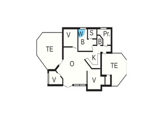 Vakantiehuis Bork Havn Grondplan 41