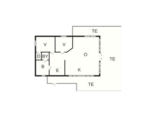 Vakantiehuis Sävsjö Grondplan 26