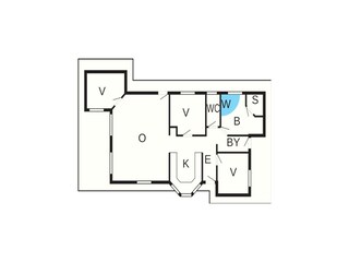 Vakantiehuis Ørsted Grondplan 2