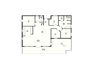 Holiday house Kegnæs Floor Plan 55