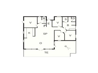 Casa per le vacanze Kegnæs Pianta del piano 56