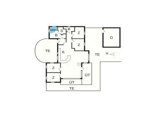 Casa de vacaciones Thorup Strand Plano de planta 46