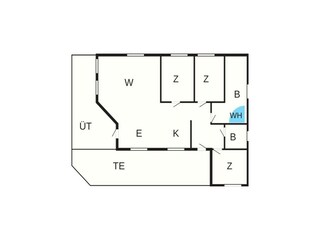 Vakantiehuis Fjellerup Strand Grondplan 26