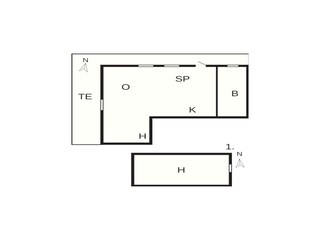 Casa de vacaciones Skagen Plano de planta 23