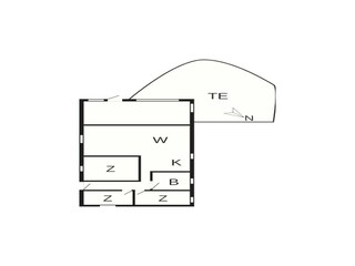 Vakantiehuis Helligsø Grondplan 36