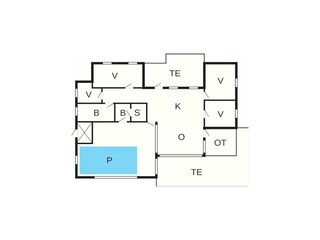 Vakantiehuis Lønstrup Grondplan 2