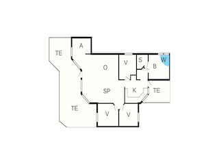Casa de vacaciones Fjellerup Strand Plano de planta 2