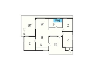 Vakantiehuis Flovt Strand Grondplan 24