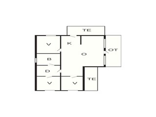 Vakantiehuis Blokhus Grondplan 22