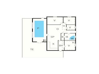 Casa de vacaciones Djursland Plano de planta 3