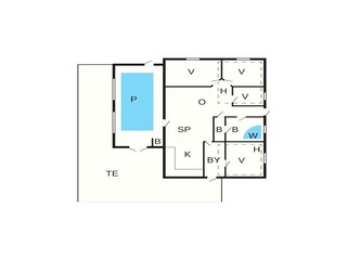 Ferienhaus Djursland Grundriss 3