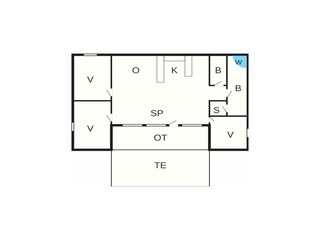 Vakantiehuis Dannemare Grondplan 22