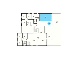 Vakantiehuis Asperup Grondplan 23