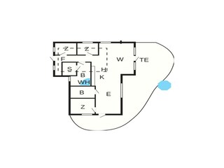 Vakantiehuis Klegod Grondplan 36