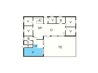 Ferienhaus Blåvand Grundriss 3