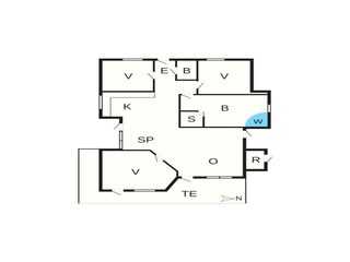 Casa de vacaciones Thorsminde Plano de planta 4