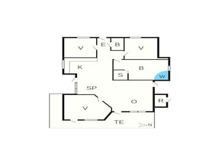 Casa de vacaciones Thorsminde Plano de planta 38