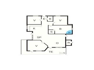 Vakantiehuis Thorsminde Grondplan 39