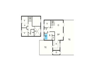 Vakantiehuis Blokhus Grondplan 3