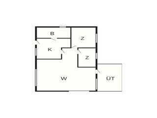 Vakantiehuis Juelsminde Grondplan 8