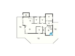 Maison de vacances Klitmøller Plan d'étage 42