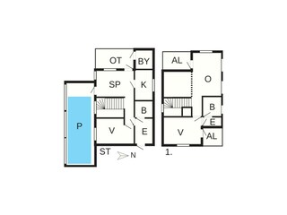 Casa per le vacanze Hvalpsund Pianta del piano 38