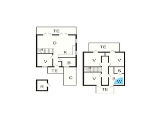 Vakantiehuis Gjern Grondplan 24