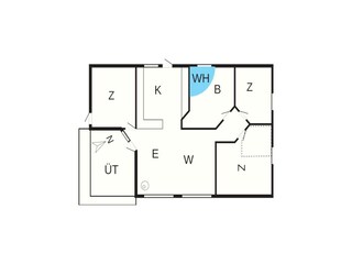 Vakantiehuis Fjand Grondplan 3