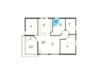 Vakantiehuis Fjand Grondplan 2