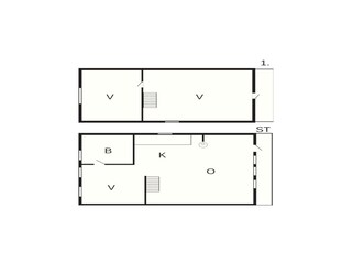 Maison de vacances Harboøre Plan d'étage 44
