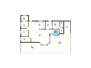 Casa de vacaciones Hals Plano de planta 49