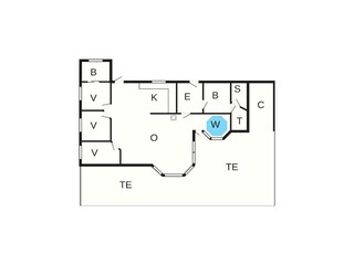 Vakantiehuis Hals Grondplan 6