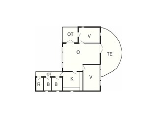 Casa de vacaciones Bryrup Plano de planta 31