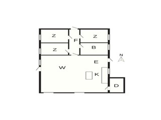 Maison de vacances Sønderho Sogn Plan d'étage 7