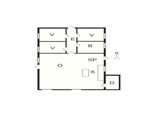 Maison de vacances Sønderho Sogn Plan d'étage 6