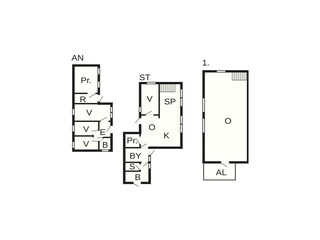 Vakantiehuis Thyholm Grondplan 45