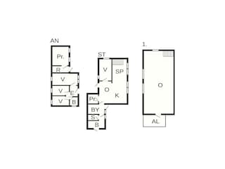 Vakantiehuis Thyholm Grondplan 3