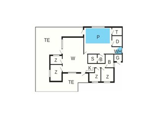 Vakantiehuis Løkken Grondplan 3