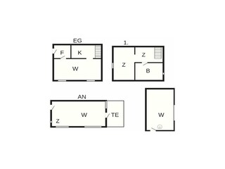 Vakantiehuis Rask Mølle Grondplan 26